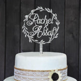 CUSTOM WEDDING CAKE TOPPER PERSONALIZED WITH YOUR NAMES - The Suggestion Store
