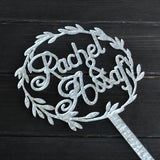 CUSTOM WEDDING CAKE TOPPER PERSONALIZED WITH YOUR NAMES - The Suggestion Store