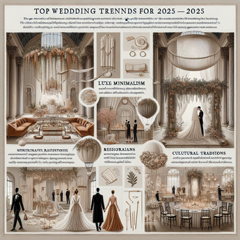 "Discover the Exciting Wedding Trends of 2025: Luxe Minimalism, Multi-Day Celebrations, and More!"