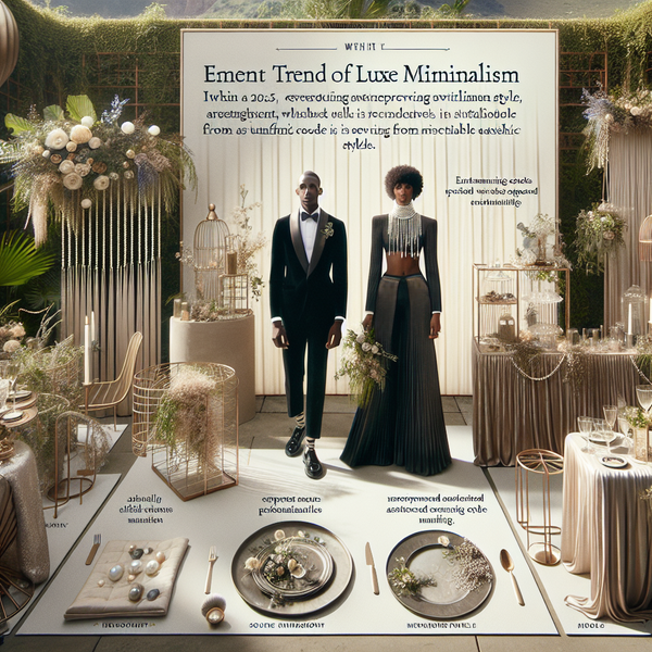 "2025 Wedding Trends: Embrace Luxe Minimalism, Vintage Charm, and Personalization for a Modern Celebration"