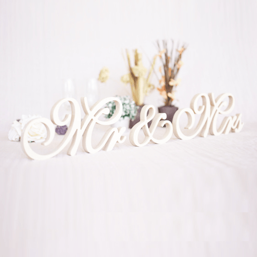 MR AND MRS WEDDING DECORATION - The Suggestion Store