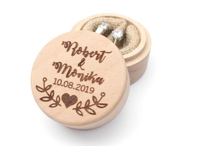 NICEDREAM Custom Initial Wedding Ring Bearer Pouch for Dog Collar | Leather  Wedding Ring Box Holder …See more NICEDREAM Custom Initial Wedding Ring