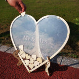 Hearts Unique Wedding Mr Mrs Guest Book - The Suggestion Store