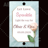 Wedding sparklers Tags personalized