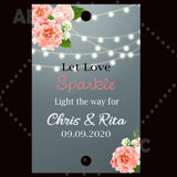 Wedding sparklers Tags personalized