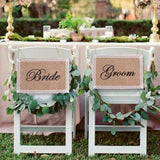 Mr and Mrs chair signs - The Suggestion Store