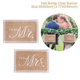 Mr and Mrs chair signs - The Suggestion Store
