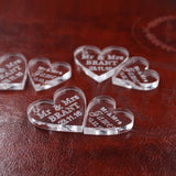 50 pcs CUSTOM HEARTS AFTER WEDDING GIFTS - The Suggestion Store