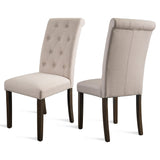 Aristocratic Style Dining Chair Noble And Elegant Solid Wood Feet Light Luxury