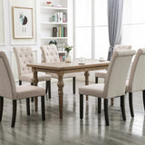 Aristocratic Style Dining Chair Noble And Elegant Solid Wood Feet Light Luxury