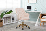Velvet Swivel Shell Chair for Living Room ,Office chair , Modern Leisure Arm Chair  Beige