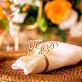 Personalized Napkin Ring with Heart 50pcs - The Suggestion Store