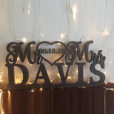 Wedding Centerpiece Decoration Custom MR & MRS And Date - The Suggestion Store