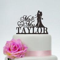 Couple Wedding Cake Topper MR MRS Last name and date - The Suggestion Store