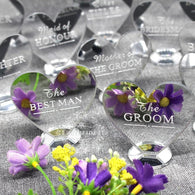 Custom Wedding Silver Mirror Place Setting Name Plaques - The Suggestion Store