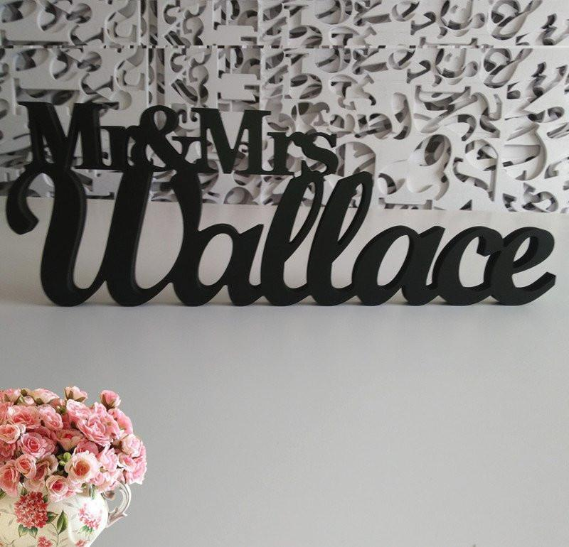 Wedding Centerpiece Decoration Custom MR & MRS - The Suggestion Store