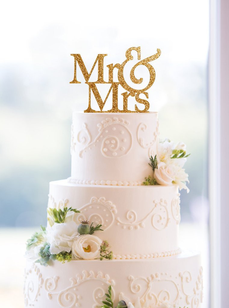 MR AND MRS CAKE TOPPER WEDDING - The Suggestion Store