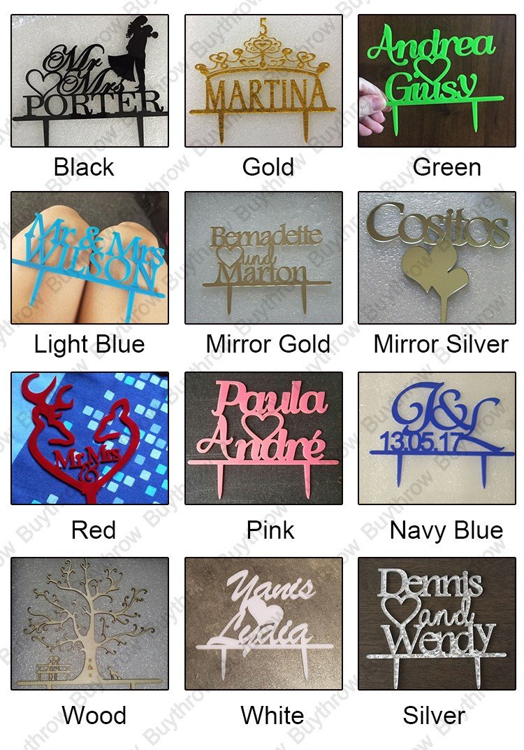 PERSONALIZED WEDDING CAKE TOPPER WITH HEART DESIGN - The Suggestion Store