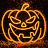 Pumpkin Neon Led Sign Halloween Decoration Light Up Sign USB Spooky Boo Wall Lamp