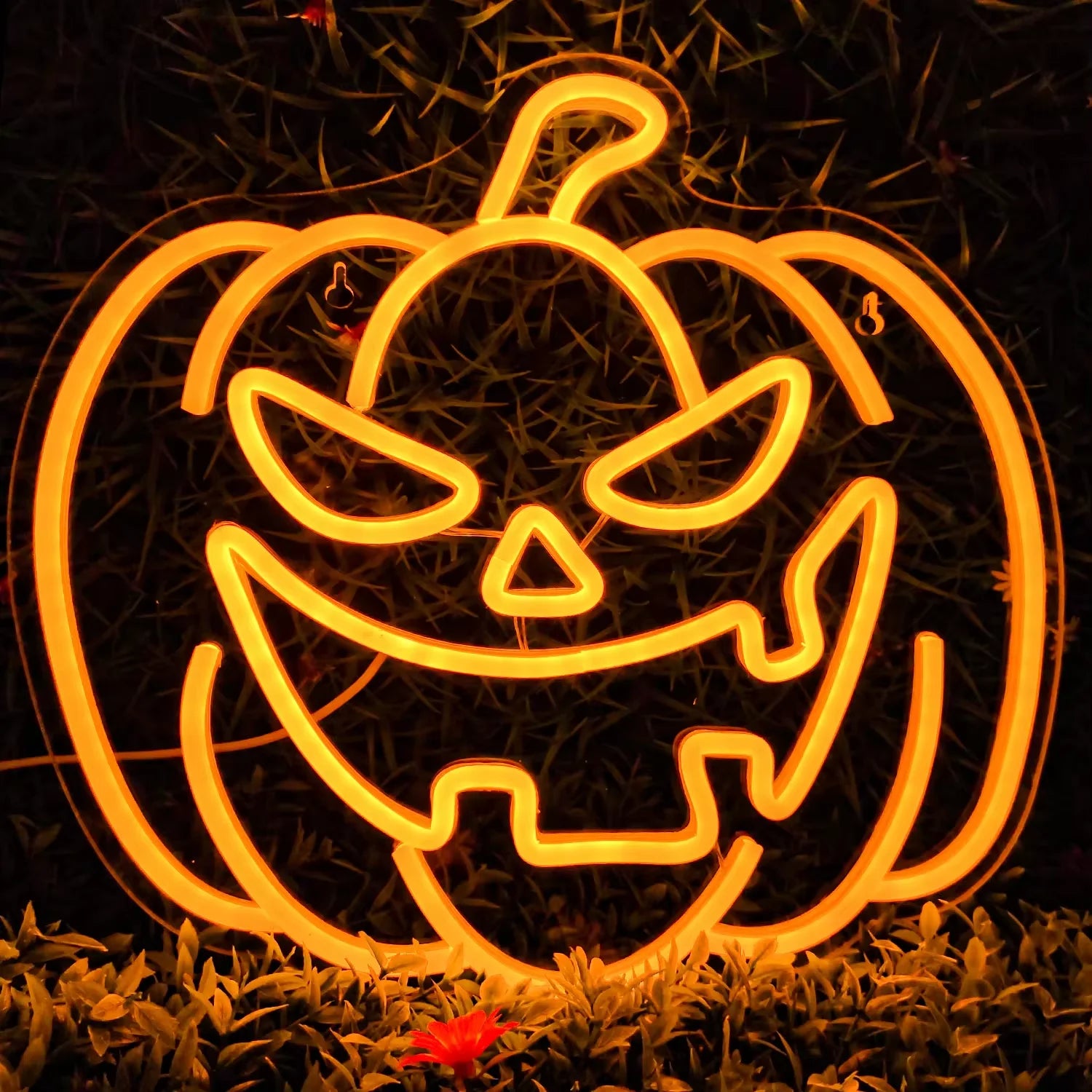 Pumpkin Neon Led Sign Halloween Decoration Light Up Sign USB Spooky Boo Wall Lamp