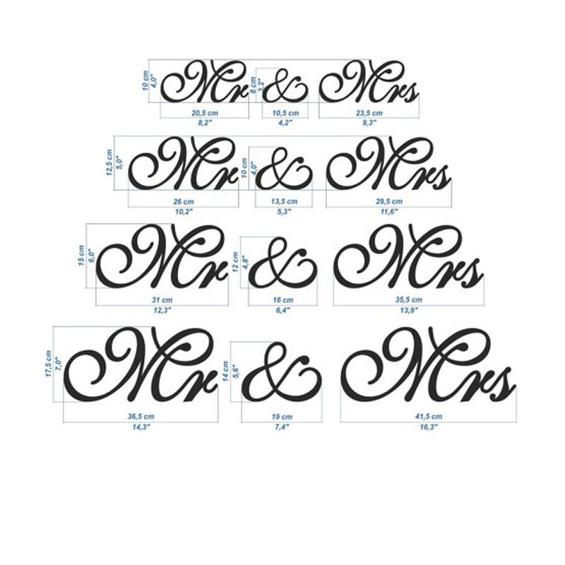 MR AND MRS WEDDING DECORATION - The Suggestion Store