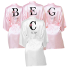 Personalized Robe wedding team rose letter - The Suggestion Store