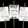 Wedding sparklers Tags personalized