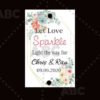 Wedding sparklers Tags personalized