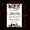 Wedding sparklers Tags personalized