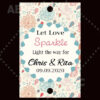Wedding sparklers Tags personalized