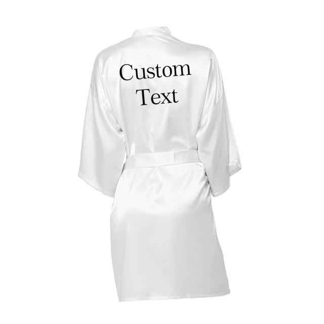 Personalized Robe wedding team rose letter - The Suggestion Store