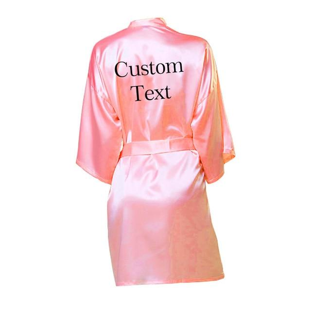 Personalized Robe wedding team rose letter - The Suggestion Store