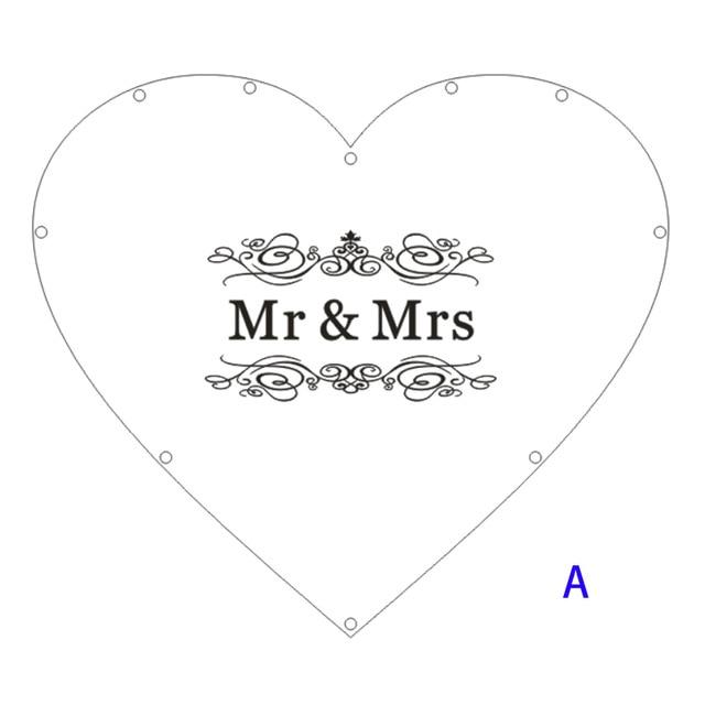 Hearts Unique Wedding Mr Mrs Guest Book - The Suggestion Store