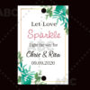 Wedding sparklers Tags personalized