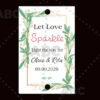 Wedding sparklers Tags personalized