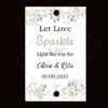 Wedding sparklers Tags personalized
