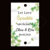 Wedding sparklers Tags personalized