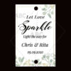 Wedding sparklers Tags personalized