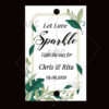 Wedding sparklers Tags personalized