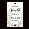 Wedding sparklers Tags personalized