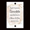 Wedding sparklers Tags personalized