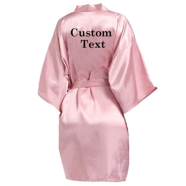 Personalized Robe wedding team rose letter - The Suggestion Store