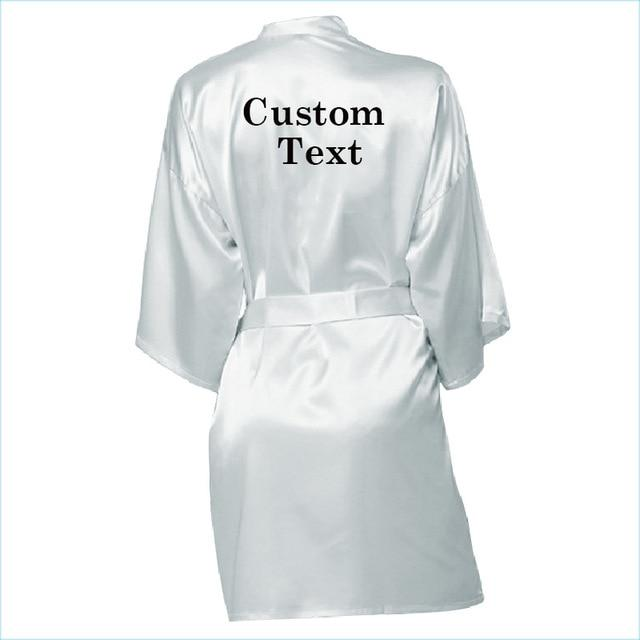 Personalized Robe wedding team rose letter - The Suggestion Store