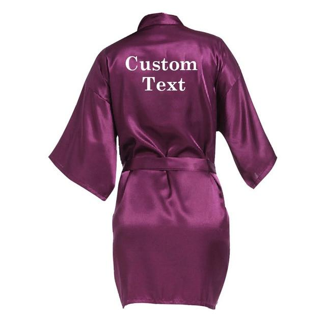 Personalized Robe wedding team rose letter - The Suggestion Store