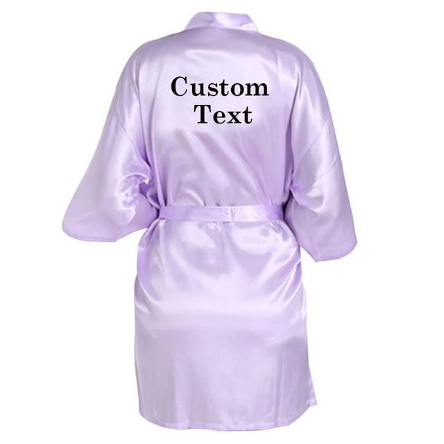 Personalized Robe wedding team rose letter - The Suggestion Store