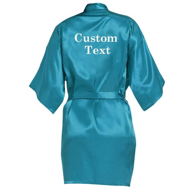 Personalized Robe wedding team rose letter - The Suggestion Store