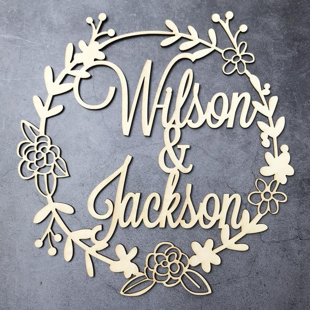 Custom Wooden Wedding Wall Sign - The Suggestion Store