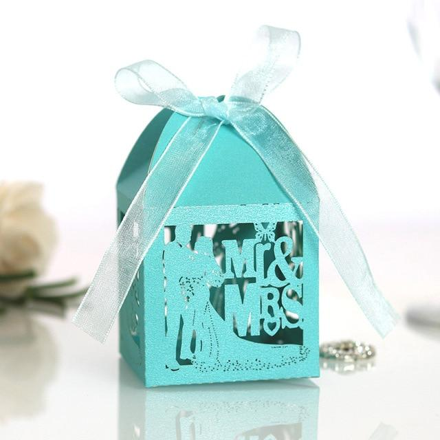 50pcs Candy Box Sweets Gift Boxes With Ribbon - The Suggestion Store