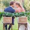 Mr and Mrs chair signs - The Suggestion Store