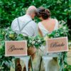 Mr and Mrs chair signs - The Suggestion Store